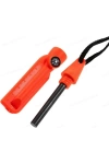 Magnezyum Ateş Başlatıcı Turuncu 7’si 1 Arada Çakmak Taşı, Düdük, Pusula, Anahtar ve Harita Ölçeği ile Outdoor Acil Durum Kiti