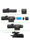 Pinty Hunting Rifle Green Laser Sight Dot Scope Adjustable with Mounts lazer