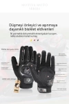 Motiva Works Unisex Kırmızı Motosiklet Eldiveni Dokunmatik M314R