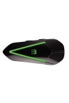 C60 2X Motosiklet Kask Interkom Kulaklık RGB Işıklı Bluetooth 5.3 Çift Telefon Bağlantı Kask Kulaklığı Siyah