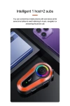 Q08-2X RGB Işıklı Intercom Motosiklet Bluetooth Kulaklık Seti – 2 Kişilik Bağlantı / 1000mAh / IP65