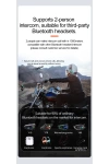 Q08-2X RGB Işıklı Intercom Motosiklet Bluetooth Kulaklık Seti – 2 Kişilik Bağlantı / 1000mAh / IP65