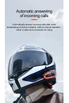 Q08-2X RGB Işıklı Intercom Motosiklet Bluetooth Kulaklık Seti – 2 Kişilik Bağlantı / 1000mAh / IP65