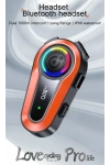 Q08-2X RGB Işıklı Intercom Motosiklet Bluetooth Kulaklık Seti – 2 Kişilik Bağlantı / 1000mAh / IP65