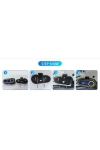 Q08 Kask Kulaklık FM LCD Ekranlı RGB Işıklı Motosiklet Bluetooth Kulaklık – IPX67 Su Geçirmez Gürültü Azaltma 1000mAh
