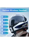 Q08 Kask Kulaklık FM LCD Ekranlı RGB Işıklı Motosiklet Bluetooth Kulaklık – IPX67 Su Geçirmez Gürültü Azaltma 1000mAh