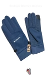 Softshell Unisex Oversize Mavi Bisiklet, Motosiklet Eldiven Dokunmatik Kışlık Suya Dayanıklı, Polarlı, Kaymaz Avuçiçi