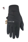 Softshell Unisex Oversize Siyah Bisiklet, Motosiklet Eldiven Dokunmatik Kışlık Suya Dayanıklı, Polarlı, Kaymaz Avuçiçi