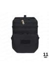 38CM Taktik Siyah Molle Yelek Montajlı Çanta NO11