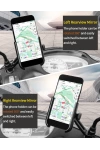 Evrensel 360° Sağlam Ayarlanabilir Motosiklet ve Bisiklet Telefon Tutucu – Alüminyum Alaşım, Aynaya Montaj