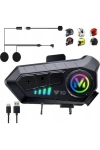 Y10 Motosiklet Bluetooth Kask Kulaklık – IPX6 Su Geçirmez, 1000M, 30 Saat Konuşma Süresi, 2in1 Mikrofon Seti