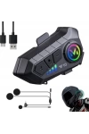 Y10 Motosiklet Bluetooth Kask Kulaklık – IPX6 Su Geçirmez, 1000M, 30 Saat Konuşma Süresi, 2in1 Mikrofon Seti