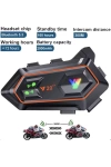 Y20 2X Intercom Motosiklet Kask Kulaklığı – 1000m Bağlantı, NC Gürültü Engelleme, IPX6, BT 5.3 İnterkom