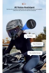 Y20 2X Intercom Motosiklet Kask Kulaklığı – 1000m Bağlantı, NC Gürültü Engelleme, IPX6, BT 5.3 İnterkom