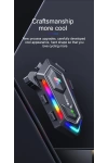 Y20 MAX BT 5.3 Intercom RGB IPX6 Su Geçirmez, RGB Işıklı Motosiklet Kask Kulaklığı