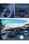 Y5X Motosiklet Kask Bluetooth Kulaklık 4lü Interkom Destekli, IPX6 Su Geçirmez, 1000mAh Batarya