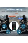 Y5X Motosiklet Kask Bluetooth Kulaklık 4lü Interkom Destekli, IPX6 Su Geçirmez, 1000mAh Batarya