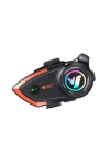 Y80 2X Intercom Motosiklet Kask Kulaklığı 32H 1000mAh 500m Bağlantı, NC Gürültü Engelleme, IP67, BT 5.3 İnterkom