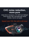 Y80 2X Intercom Motosiklet Kask Kulaklığı 32H 1000mAh 500m Bağlantı, NC Gürültü Engelleme, IP67, BT 5.3 İnterkom