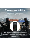 Y80 2X Intercom Motosiklet Kask Kulaklığı 32H 1000mAh 500m Bağlantı, NC Gürültü Engelleme, IP67, BT 5.3 İnterkom