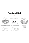 Y80 2X Intercom Motosiklet Kask Kulaklığı 32H 1000mAh 500m Bağlantı, NC Gürültü Engelleme, IP67, BT 5.3 İnterkom