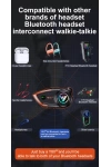 Y80 2X Intercom Motosiklet Kask Kulaklığı 32H 1000mAh 500m Bağlantı, NC Gürültü Engelleme, IP67, BT 5.3 İnterkom
