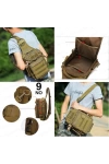 28cm Yeşil 18 LT Taktik Omuz Çantası NO9