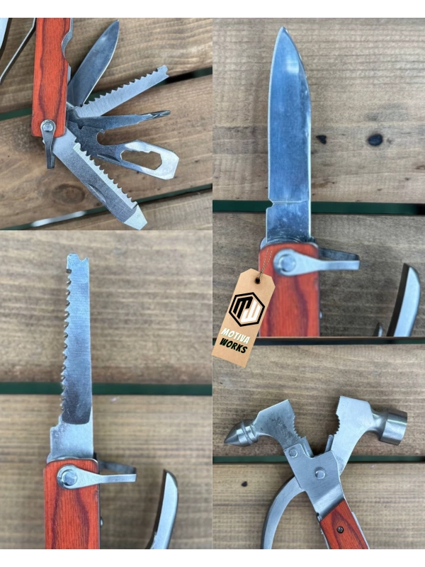 Multitool Çekiç Kırıcı Pense 19 Fonksiyonlu Çakı Yaşam Acil Durum Yaşam Seti