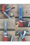 Multitool Çekiç Kırıcı Pense 19 Fonksiyonlu Çakı Yaşam Acil Durum Yaşam Seti