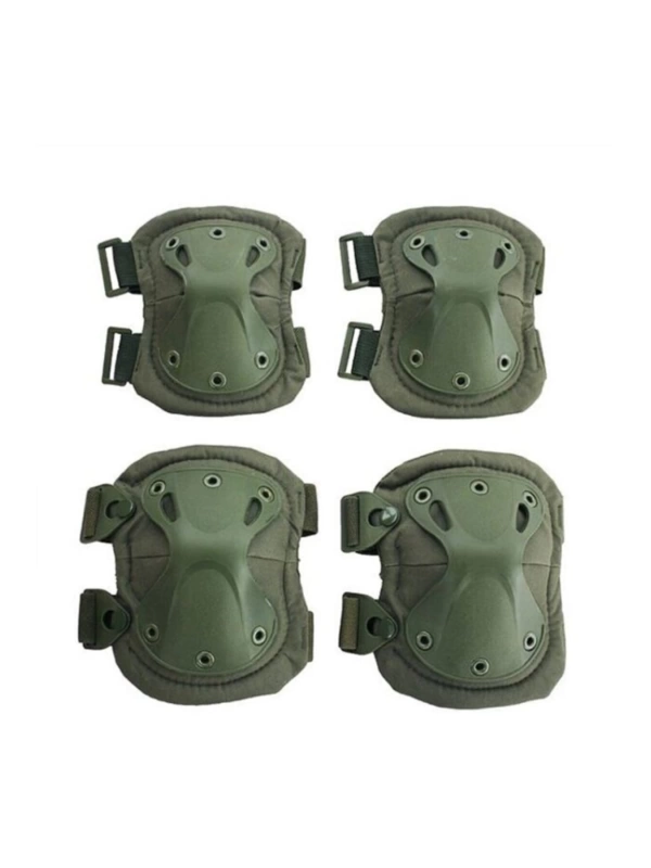 Dizlik Ve Dirseklik Koruma Seti Army Green Airsoft