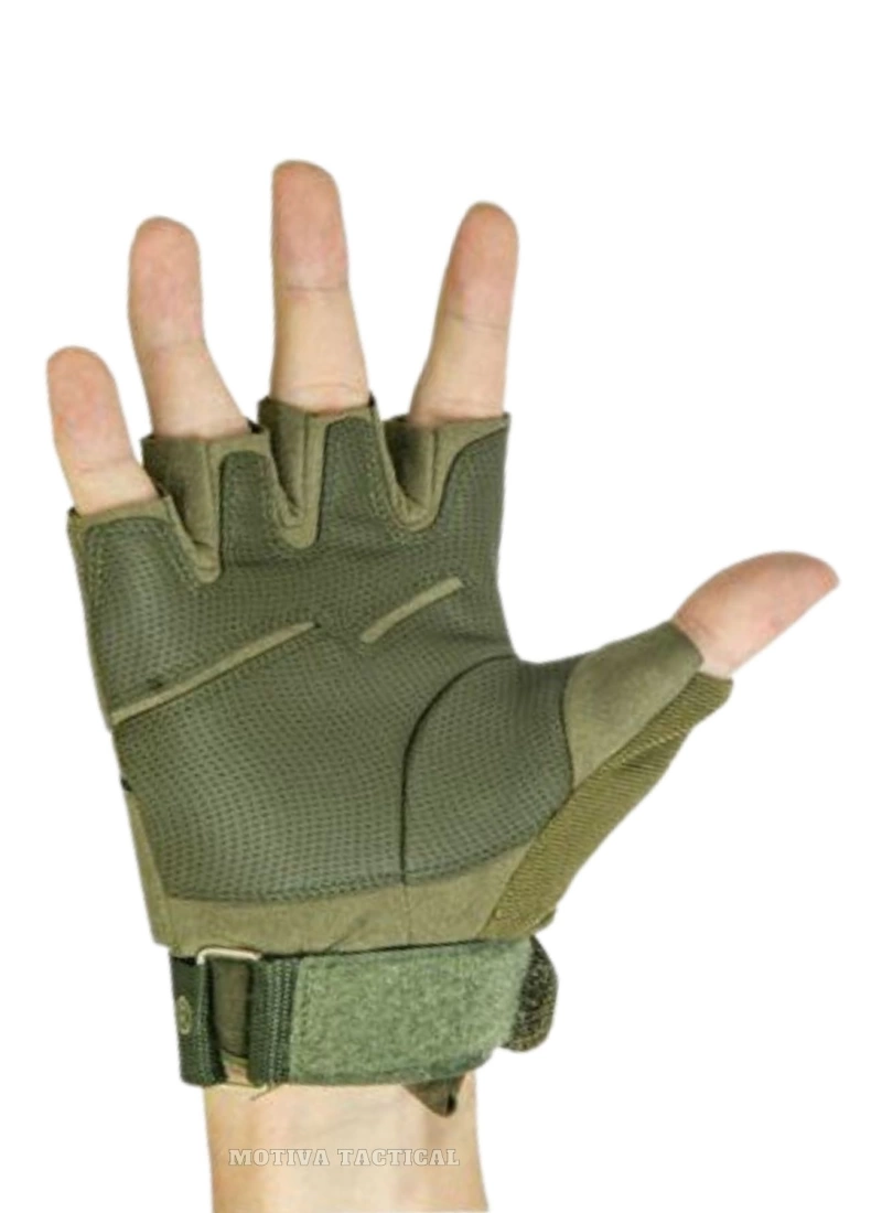 Blackhawk Combat Haki Yeşil Taktik Motosiklet Bisiklet Airsoft Kısa Eldiven