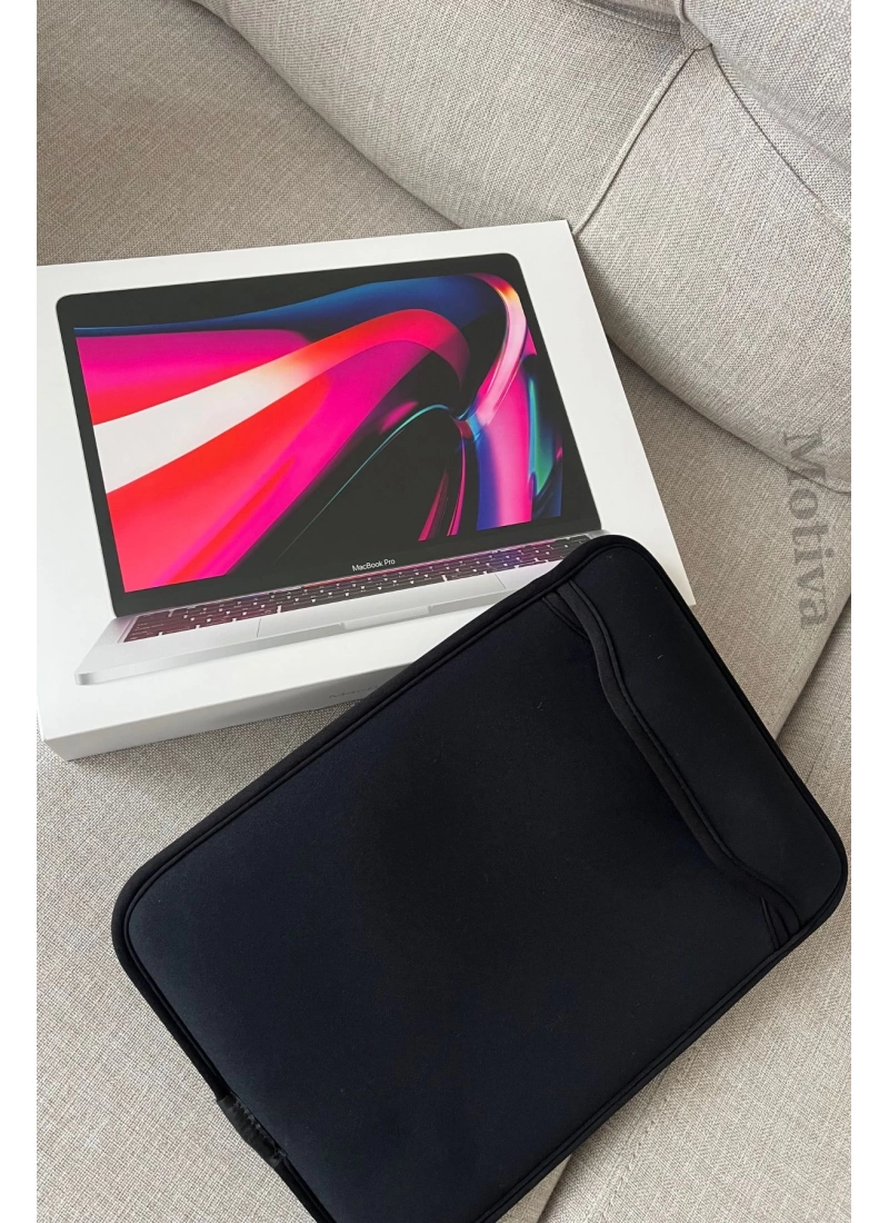Macbook Neopren 13inç  Notebook Kılıfı Taşıma Çantası Apple Çanta Organizer 24,5x33x2
