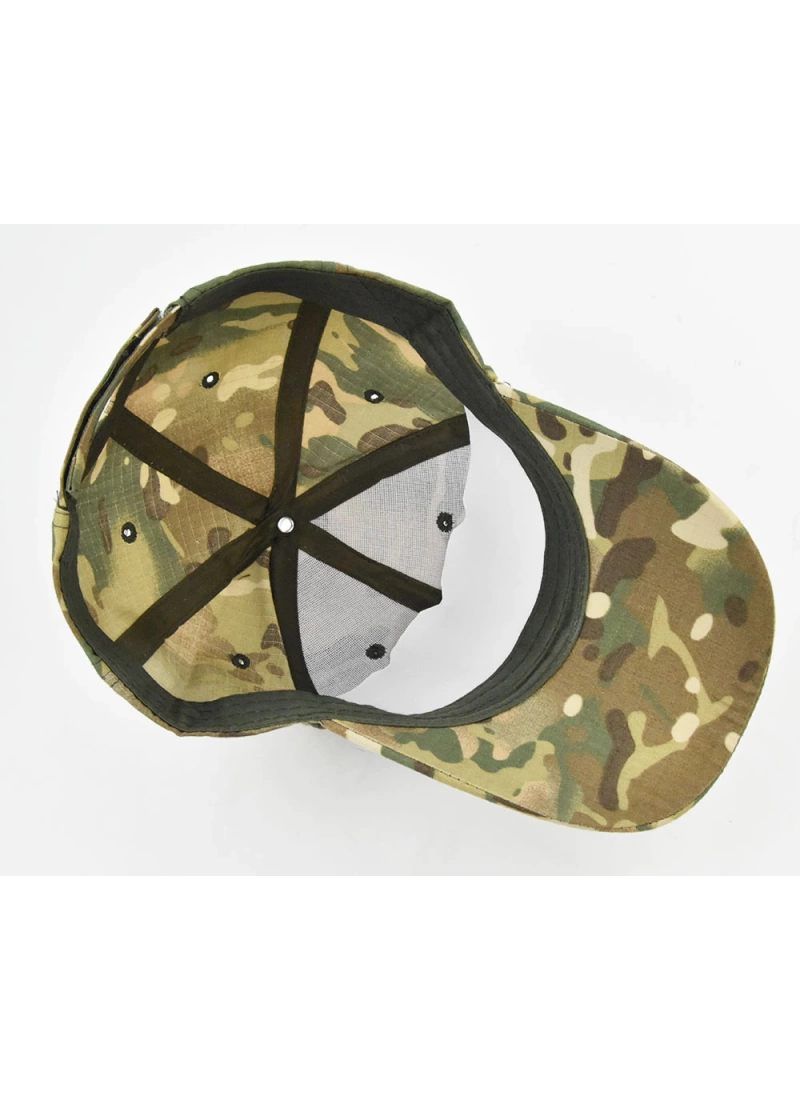 Outdoor Askeri Kamuflaj Multicam Şapka