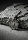 Aşk Çınarı Medal 925 Silver Necklace