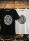 Skull Medallion Printed Crew Neck T-Shirt