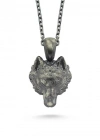 Kurt Başı Gümüş Kolye