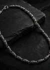 Skull Knitted Silver Necklace