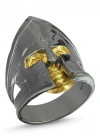 Miğferli Savaşçı Metal Yüzük