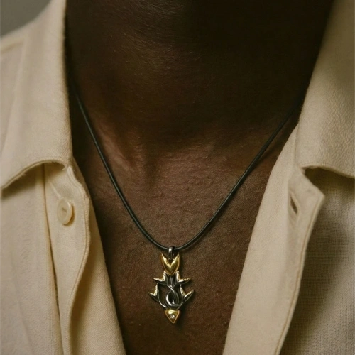 Çift Renk Sonsuz Aşk Sarmalı Balık Unisex Kolye