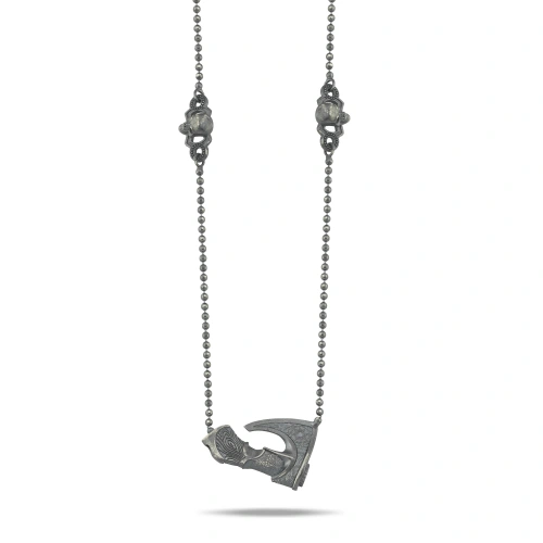 Dark Totem Viking Baltası Gümüş Kolye