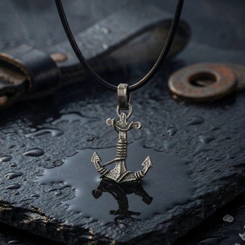 Doğal Derili Çapa Kolye