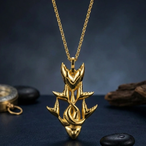 Sonsuz Aşk Sarmalı Balık Unisex Kolye