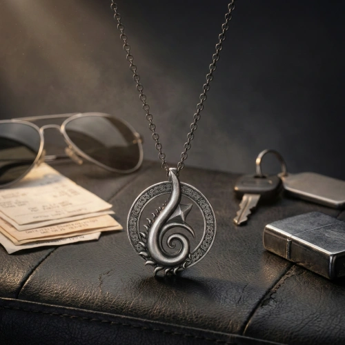 Yaşam Sarmal Döngüsü Unisex Oksitli Kolye