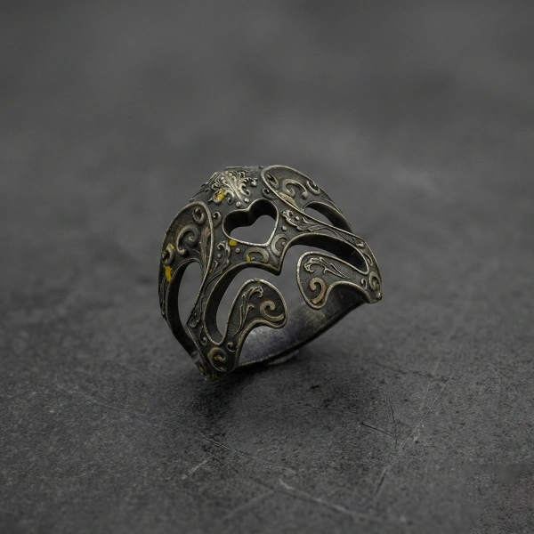 Love Warrior Unisex Silver Ring