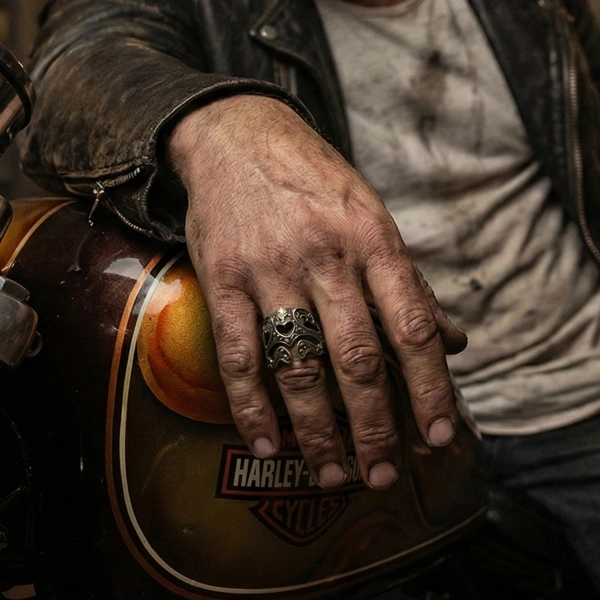 Love Warrior Unisex Silver Ring