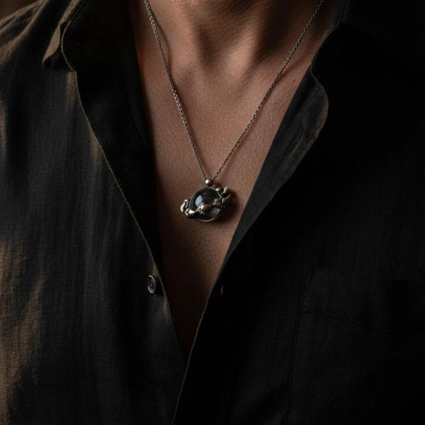 Dolunay Bereket Döngü  Unisex Kolye