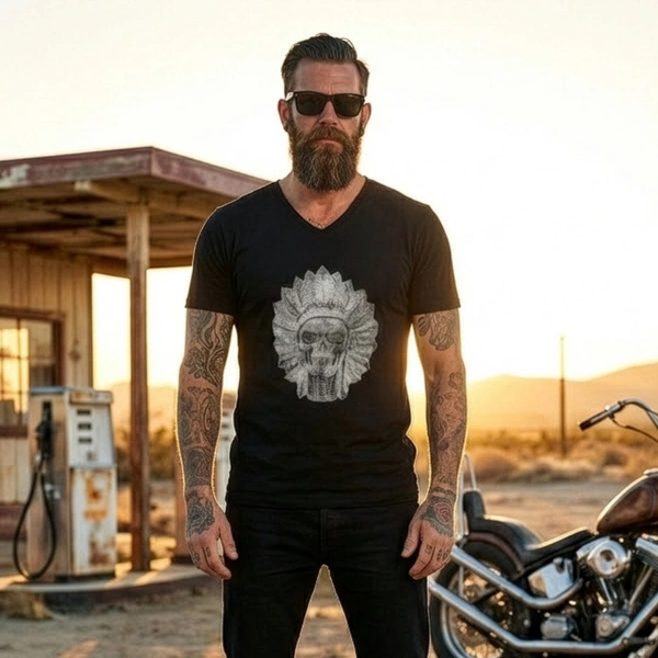 Herren Schwarzes T-Shirt