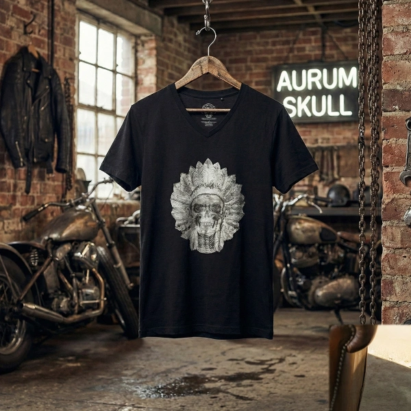 Herren Schwarzes T-Shirt