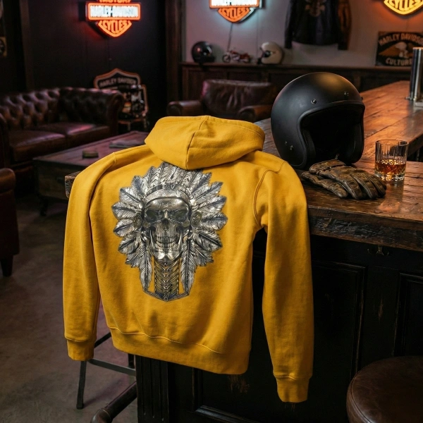 Erkek Sarı Sweatshirt