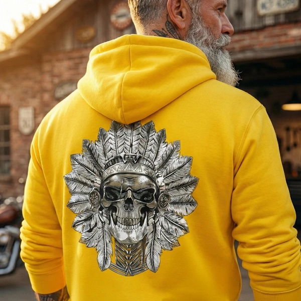 Herren Gelbes Sweatshirt